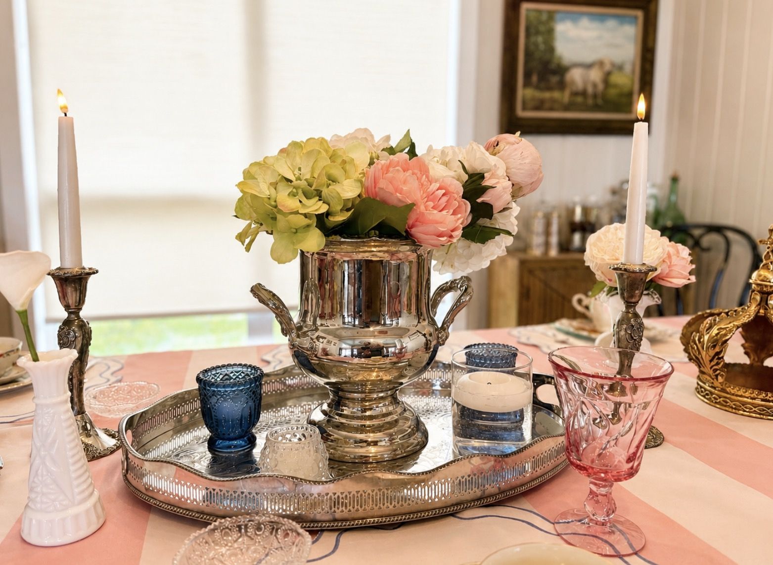 Silver service &mdash; polished and laid by hand